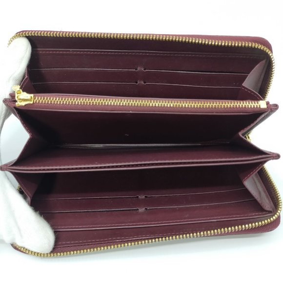 authentic  Louis Vuitton  Zippy Wallet Amarante vernis - Picture 5 of 12